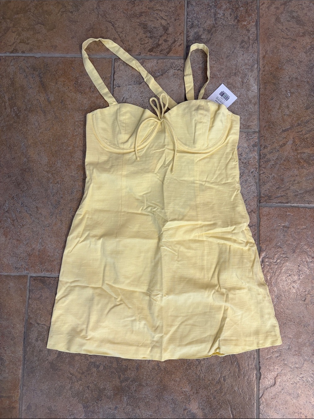 Yellow Bustier Dress